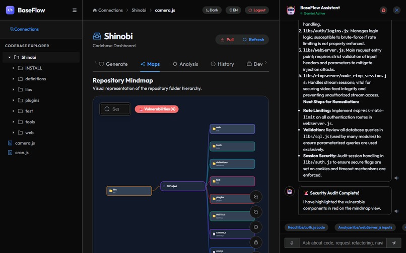 BaseFlow - AI-Powered Codebase Architect & DevOps – screenshot 14