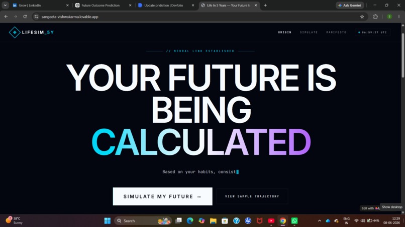 future predictor – screenshot 1