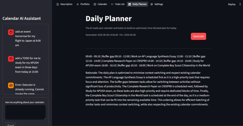 Calendar AI Tool – screenshot 3