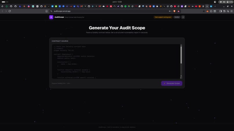 AuditScope – screenshot 1