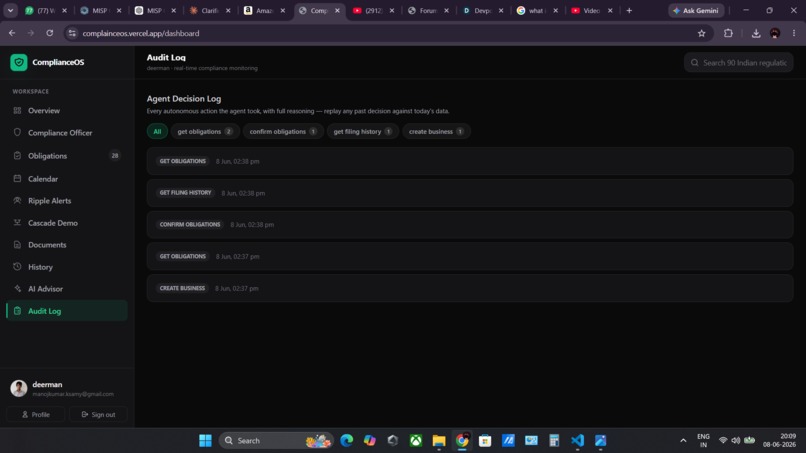 ComplianceOS: AI Compliance Agent for MSMEs – screenshot 6