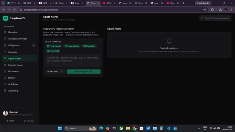 ComplianceOS: AI Compliance Agent for MSMEs – screenshot 7