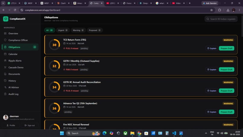 ComplianceOS: AI Compliance Agent for MSMEs – screenshot 9