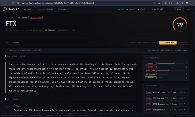 HawkAI – screenshot 2