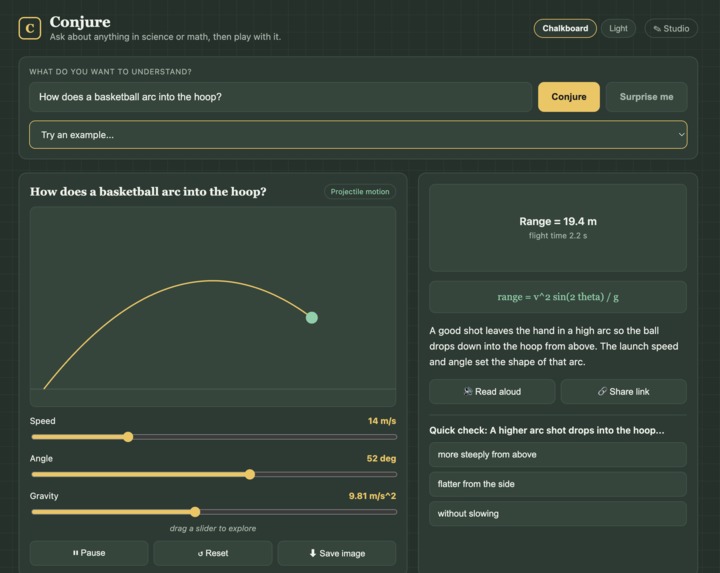 Conjure AI – screenshot 2