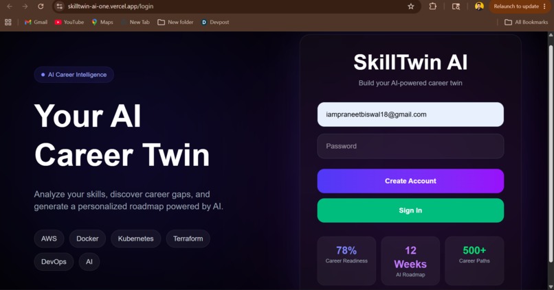 SkillTwin AI – screenshot 1