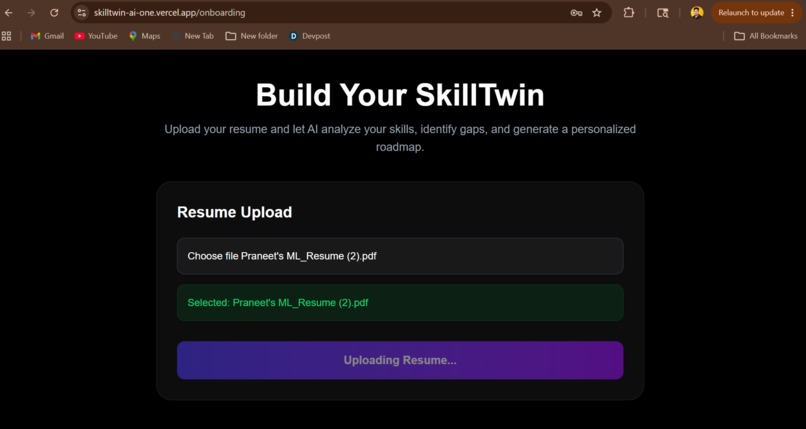 SkillTwin AI – screenshot 2