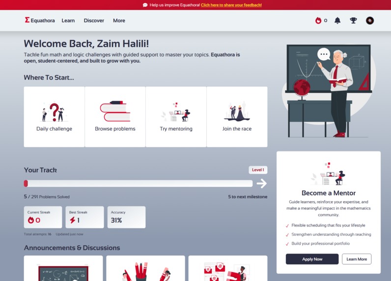 Equathora - Interactive Math & Gamified Learning Platform – screenshot 5