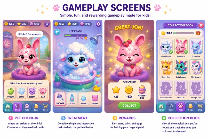 Magic Pets (CREATURE RESCUE & VET ADVENTURE) – screenshot 3