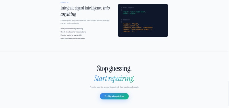 Signal.repair – screenshot 2