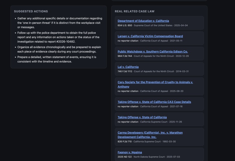 Grounded Legal Agent – screenshot 1