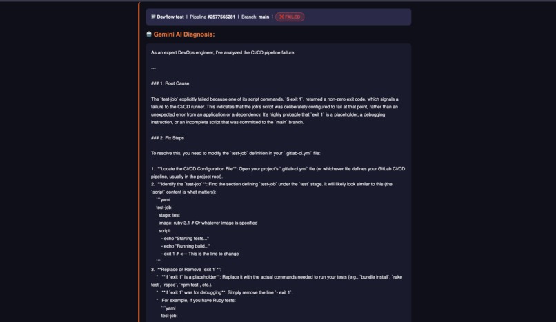DevFlow Agent – screenshot 1