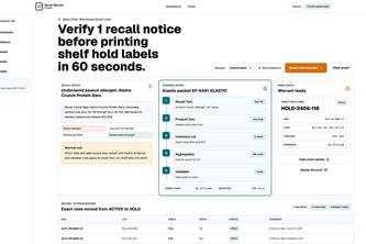 Recall Warrant Printer