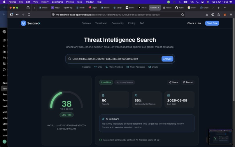 SentinelX – screenshot 1