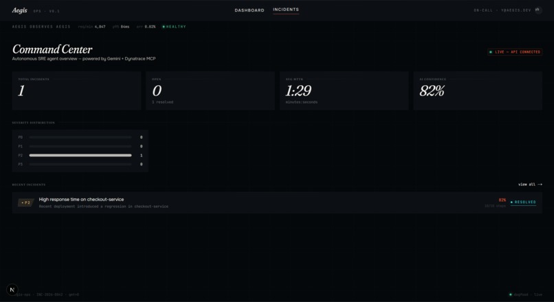 Aegis — Autonomous SRE Agent – screenshot 3
