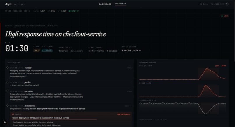 Aegis — Autonomous SRE Agent – screenshot 5