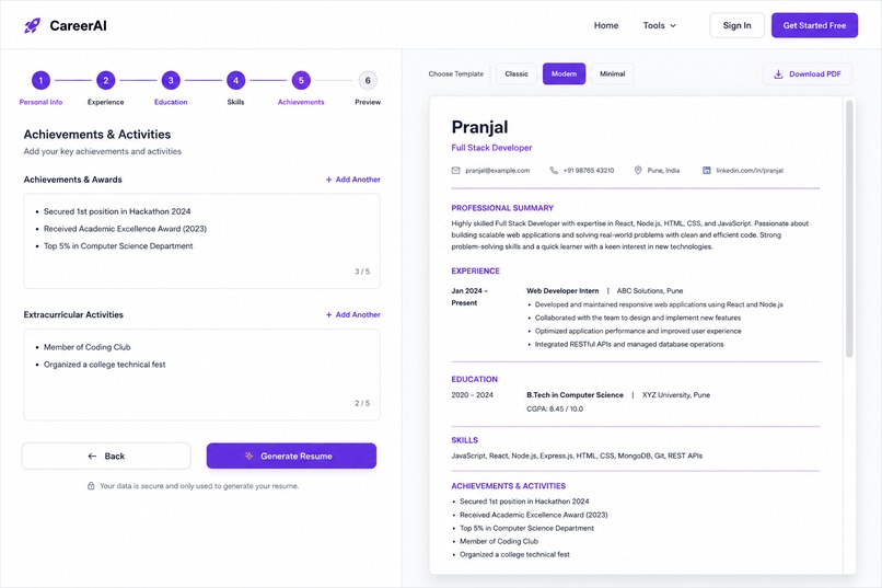 CareerAI – screenshot 2