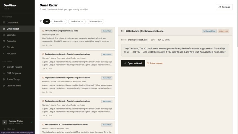 DevMirror – screenshot 4