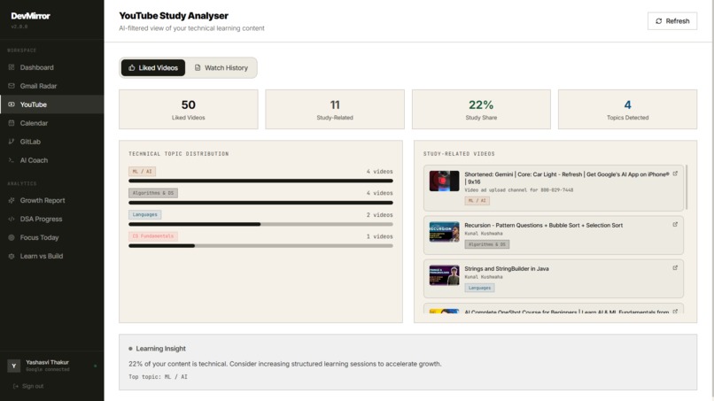 DevMirror – screenshot 5