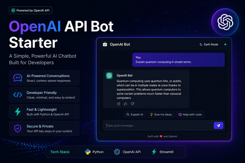 OpenAI API Bot Starter (Hackathon Edition) – screenshot 1