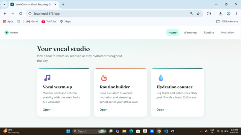 VoiceGym - Vocal Recovery Studio – screenshot 1