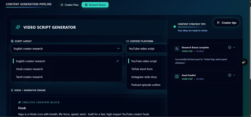 MythosEcho- a compact multilingual creator toolkit  – screenshot 2