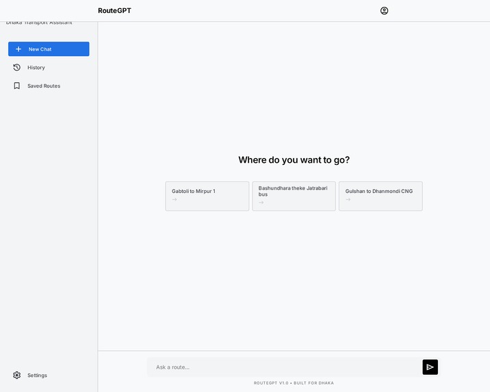 RouteGPT – screenshot 1
