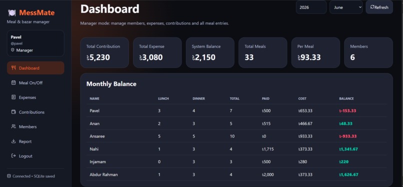 MessMate – screenshot 1