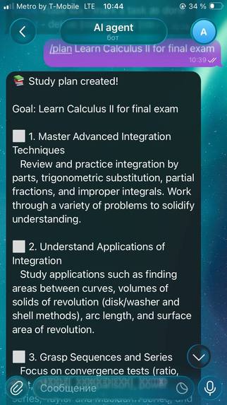 StudyBuddy Agent – screenshot 2