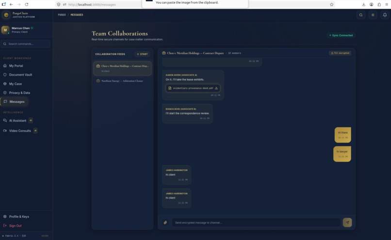 PangoChain — AI-Powered Blockchain Legal Platform – screenshot 1