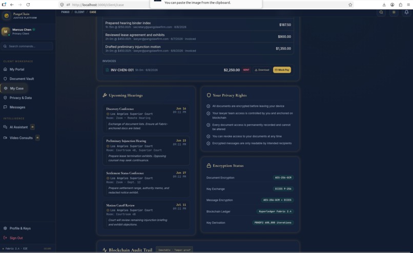 PangoChain — AI-Powered Blockchain Legal Platform – screenshot 3