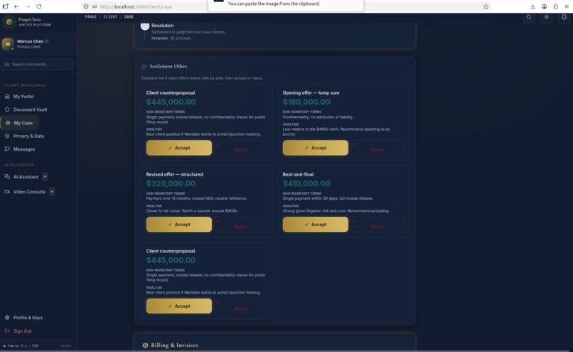 PangoChain — AI-Powered Blockchain Legal Platform – screenshot 6