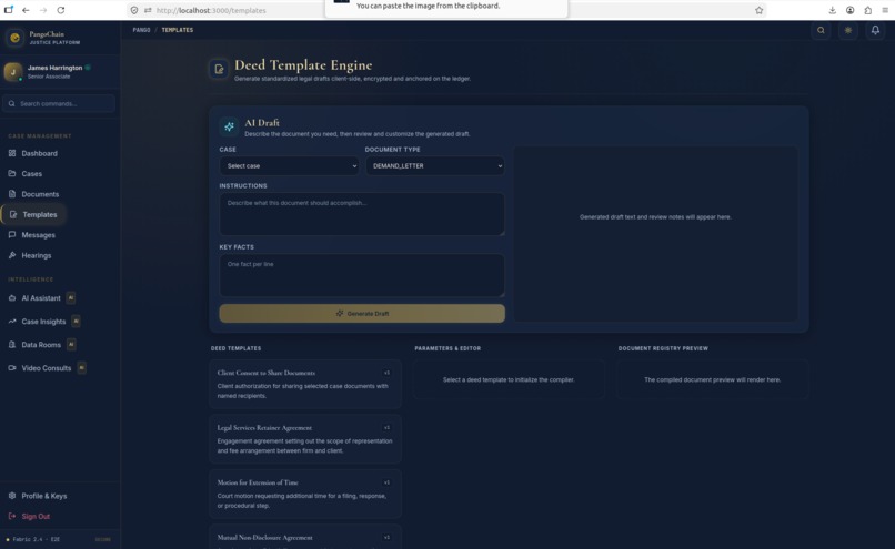 PangoChain — AI-Powered Blockchain Legal Platform – screenshot 10