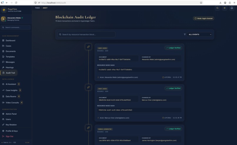 PangoChain — AI-Powered Blockchain Legal Platform – screenshot 11