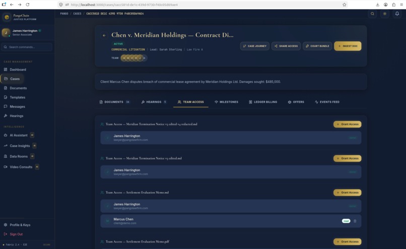 PangoChain — AI-Powered Blockchain Legal Platform – screenshot 13