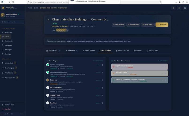 PangoChain — AI-Powered Blockchain Legal Platform – screenshot 14