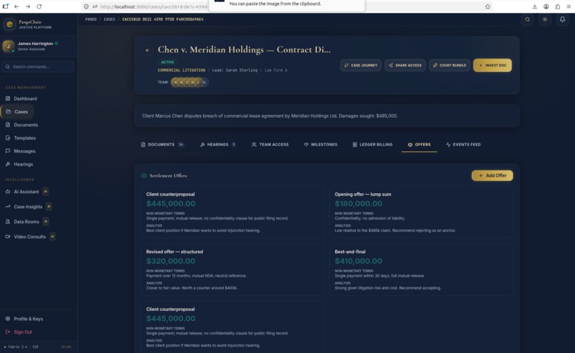 PangoChain — AI-Powered Blockchain Legal Platform – screenshot 16