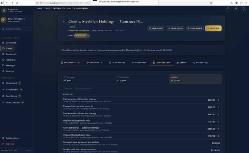 PangoChain — AI-Powered Blockchain Legal Platform – screenshot 17
