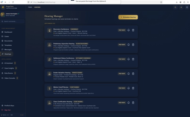 PangoChain — AI-Powered Blockchain Legal Platform – screenshot 18