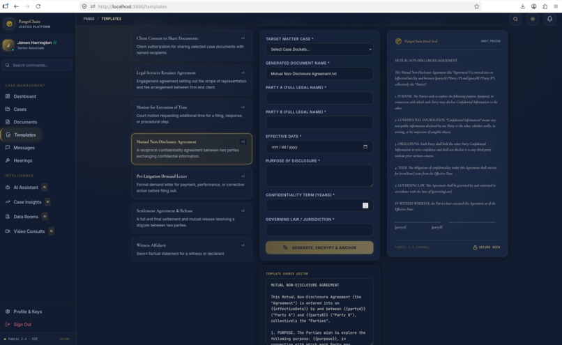 PangoChain — AI-Powered Blockchain Legal Platform – screenshot 19