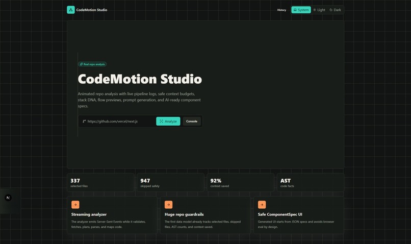 CodeMotion Studio – screenshot 1