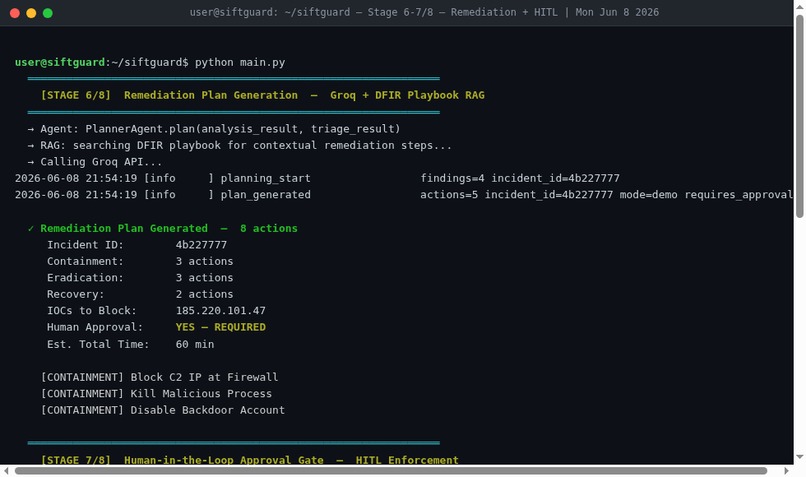 SIFTGuard - Autonomous Forensic IR Agent – screenshot 5