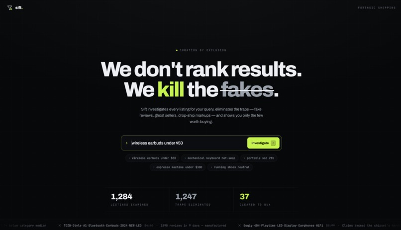 Sift – screenshot 1