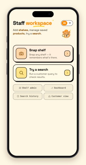Wherebear — the supermarket AI agent easily finds any item – screenshot 5