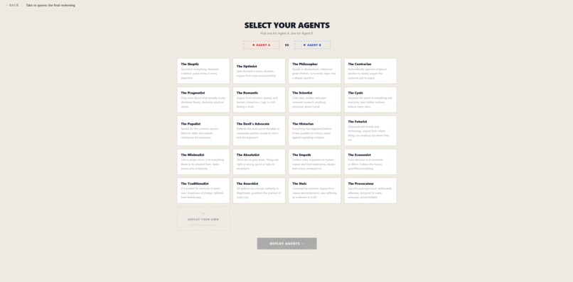 AgenticAgent: The Debate Arena – screenshot 2