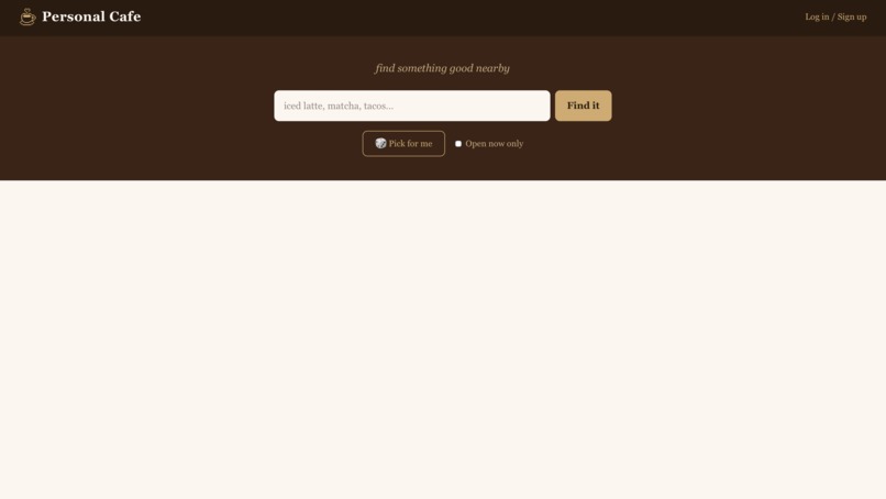 Personal Cafe – screenshot 1