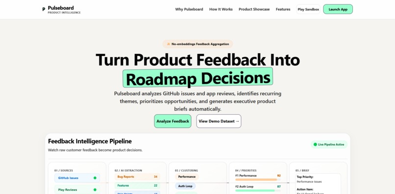 PulseBoard – screenshot 1