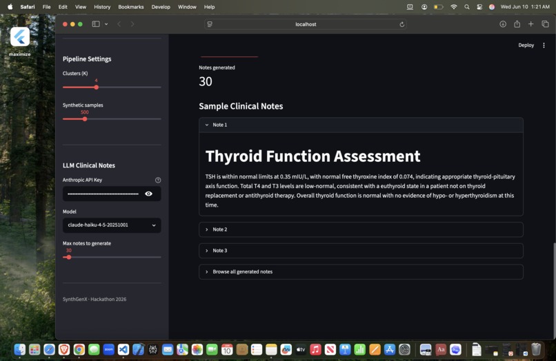 SynthGenX - Synthetic Clinical Data Generator – screenshot 4