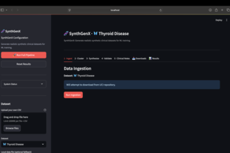 SynthGenX - Synthetic Clinical Data Generator