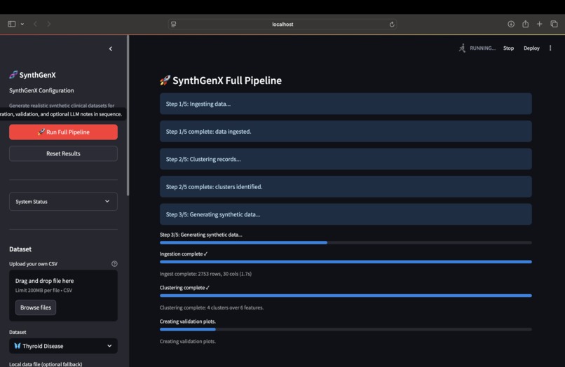 SynthGenX - Synthetic Clinical Data Generator – screenshot 2